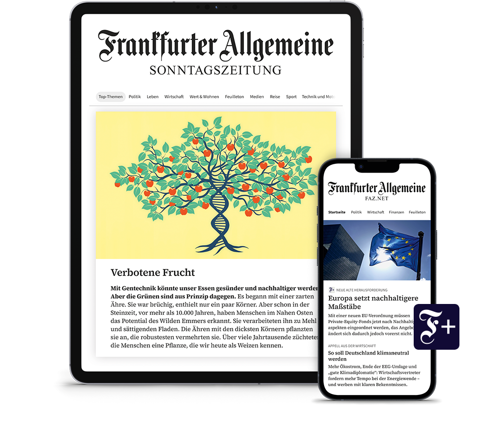 Frankfurter Allgemeine Sonntagszeitung auf verschiedenen Geräten